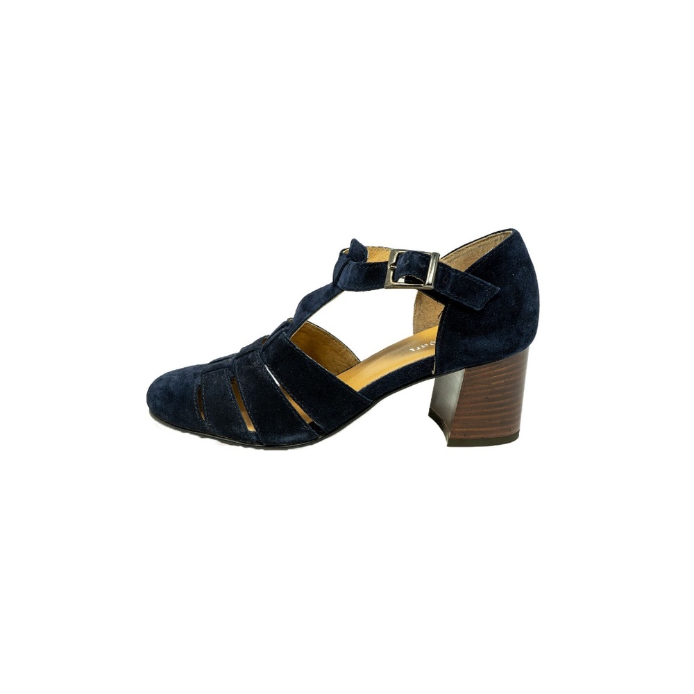 BAGATT Suede T-Strap Pumps, Blue, Size: 6